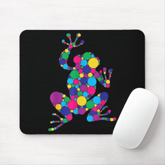 Funny Frog Lovers Polka Dot Art Student Happy Dot Muismat (Met muis)