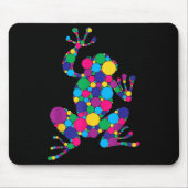 Funny Frog Lovers Polka Dot Art Student Happy Dot Muismat (Voorkant)