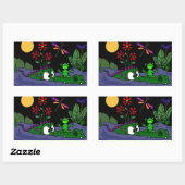 Funny Frog op Alligator Neus Stickers (Vel)