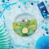 Funny Frog Papieren Bordje (Feest)
