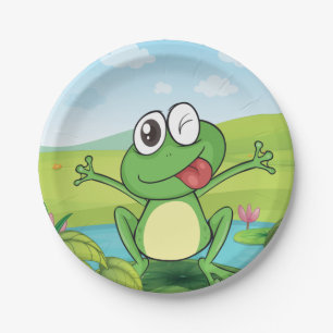 Funny Frog Papieren Bordje