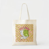 Funny Frog Pink Green stocking Tote Bag (Voorkant)