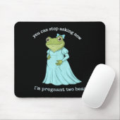 Funny Frog Pregnancy Announcement Medieval Pregnan Muismat (Met muis)
