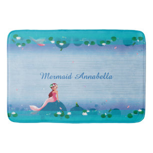 Funny Frog Prince en Sweet Little Mermaid Badmat