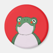 Funny Frog Red Magnet (Devant)