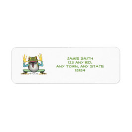 Funny Frog Return Address Labels
