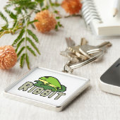 Funny Frog Ribbit Sleutelhanger (Zijkant)