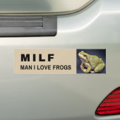 Funny Frog Sticker - MILF Man I Love Frogs (Op auto)