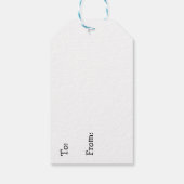 Funny Frog Theme Verjaardag van en naar Cadeaulabel (Achterkant)