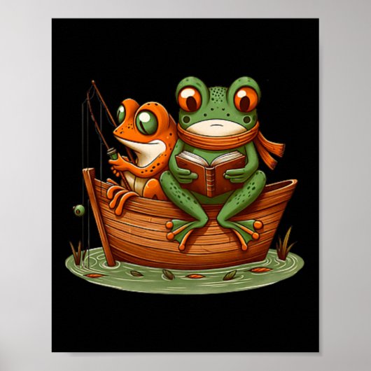 Funny Frog Toad Gevist Clic Book Toad Lov Poster (Voorkant)