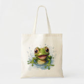 Funny frog tote bag (Voorkant)