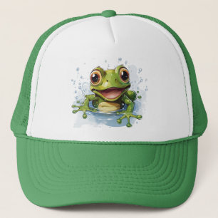 Funny frog trucker pet