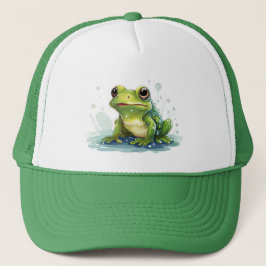 Funny frog trucker pet