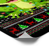Funny Frog Ugly Christmas Sweaters Holiday Santa C Poster (Hoek)
