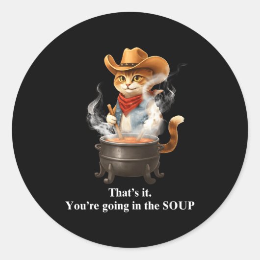 Funny Frog Witch Meme That's It You're Going In Th Ronde Sticker (Voorkant)