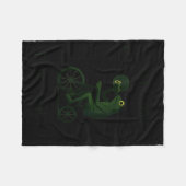 Funny Frog Wizard Off To Commit Tom Foolery Eclips Fleece Deken (Voorkant (Horizontaal))