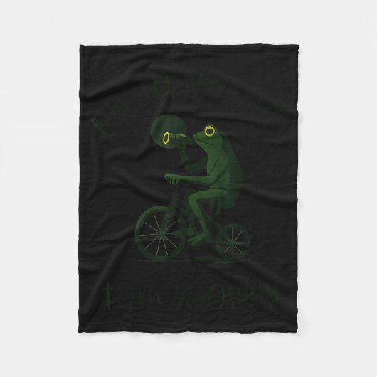 Funny Frog Wizard Off To Commit Tom Foolery Eclips Fleece Deken (Voorkant)