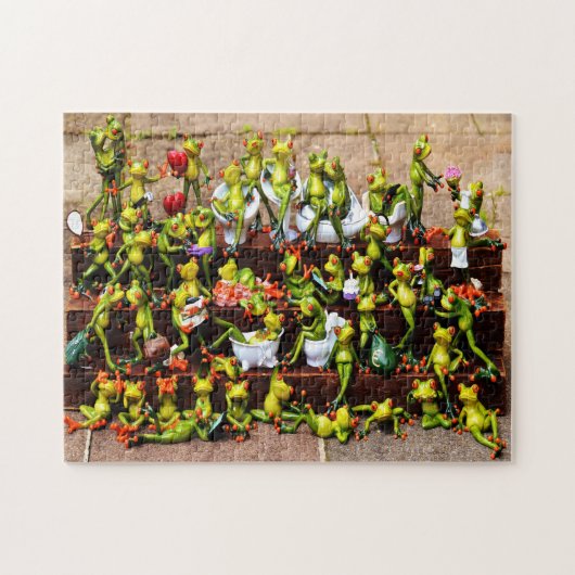 Funny Frogs Legpuzzel (Horizontaal)