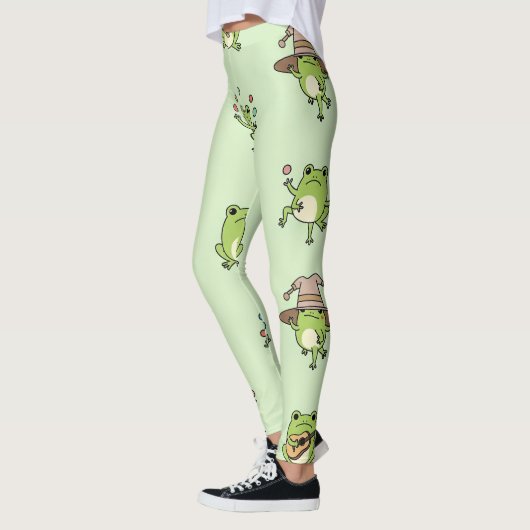 Funny Frogs on the Go Leggings (Links)