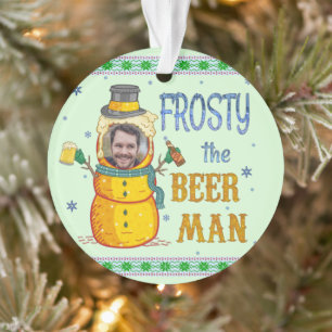Funny Frosty Beer Man Humour Photo personnalisée N