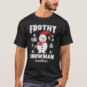 Funny Frosty the Snowman Beer T-shirt