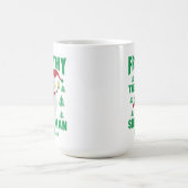 Funny Frothy the Snowman Personalized Coffee Mok (Center)