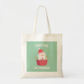 Funny Froting the Snowman Cupcake Pun Tote Bag (Voorkant)