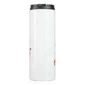 Funny Fruit Pug Cute Dog Gift | Pet Lover Thermosbeker (Achterkant)