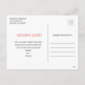 Funny Fruit Pun Cherry Valentijn Briefkaart (Achterkant)