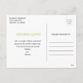 Funny Fruit Pun Kiwi Au Coeur Carte Postale Valent (Dos)