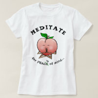 Funny Fruit T Shirten | Meditatie-peach