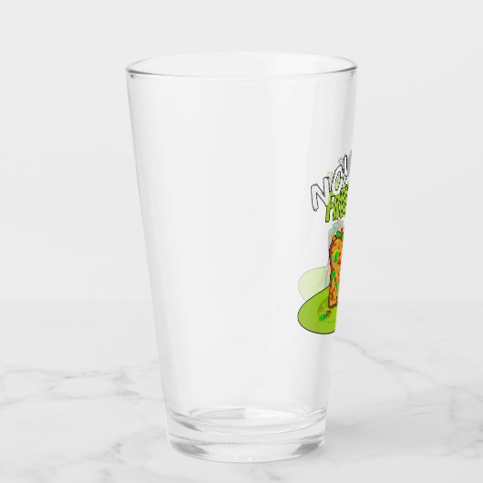 Funny Fruitcake Button Glas (Rechts)