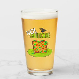 Funny Fruitcake Button Glas