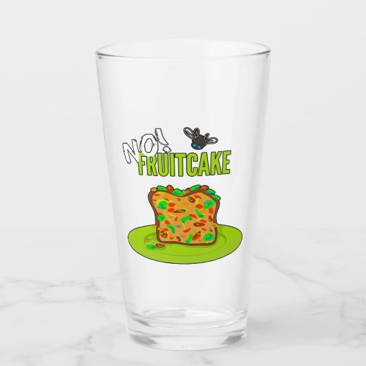 Funny Fruitcake Button Glas (Voorkant)