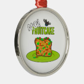 Funny Fruitcake Metalen Ornament (Rechts)