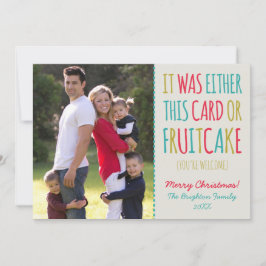 Funny Fruitcake Prettige feestdagen Feestdagenkaart