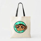 FUNNY FRUSTRATED MONKEY CANVAS TAS (Voorkant)