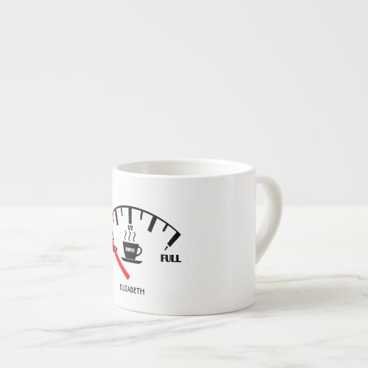 Funny Fuel Gage Coffee Mok Time to Get Coffee (Voorkant rechts)