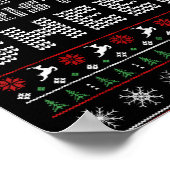 Funny Full Of Christmas Cheer Beer Ugly Matching C Poster (Hoek)