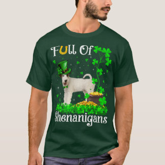 Funny Full of Shenanigans for Terrier Dog St Patri T-shirt