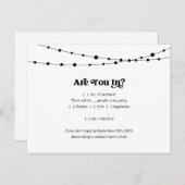 Funny & Fun RSVP-Briefkaart Uitnodiging Briefkaart (Voorkant / Achterkant)