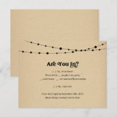 Funny & Fun Sushi RSVP Briefkaart - Kraft (Voorkant / Achterkant)