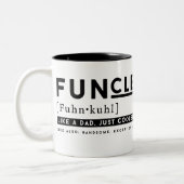 Funny Funding Definition - net als een vader koele Tweekleurige Koffiemok (Links)