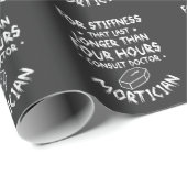 Funny Funeral Director Humor Mortician Professiona Cadeaupapier (Rol Hoek)