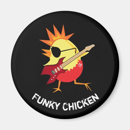 Funny Funky Chicken Magneet (Voorkant)