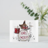 Funny Funky kip Briefkaart (Staand voorkant)