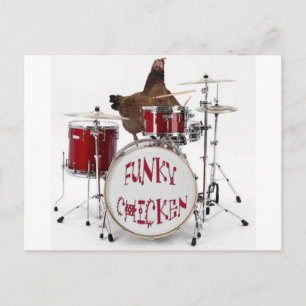 Funny Funky kip Briefkaart