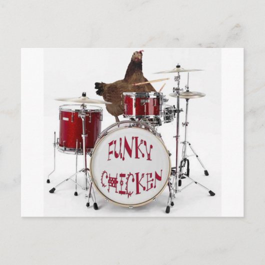 Funny Funky kip Briefkaart (Voorkant)