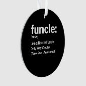 Funny Funny Definition Gift | Oom Gifts Ornament (voorkant)