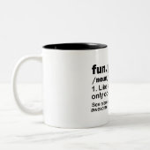 Funny Funpa/Grandpa Definition Two-Tone Coffee Mok (Links)